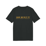 "She Built It – Not Your Credit" – Statement T-Shirt about Recognition & Authorship