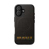 "She Built It – Not Your Credit" - Minimalistische magnetische iPhone-Hülle