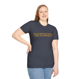 "Who Defines Power? Time to Rewrite It." – Statement T-Shirt über Macht & Selbstbestimmung
