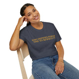 "Who Defines Power? Time to Rewrite It." – Statement T-Shirt über Macht & Selbstbestimmung