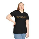 "Who Defines Power? Time to Rewrite It." – Statement T-Shirt über Macht & Selbstbestimmung