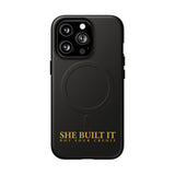"She Built It – Not Your Credit" - Minimalistische magnetische iPhone-Hülle