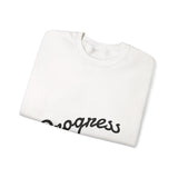 "Progress Over Perfection" – Crewneck Sweatshirt über Klarheit & Wachstum