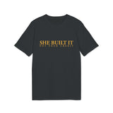 "She Built It – Not Your Credit" – Statement T-Shirt about Recognition & Authorship