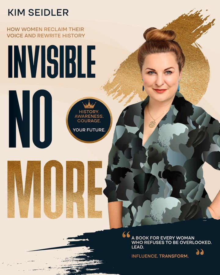 Book cover: Invisible No More, by Kim Seidler