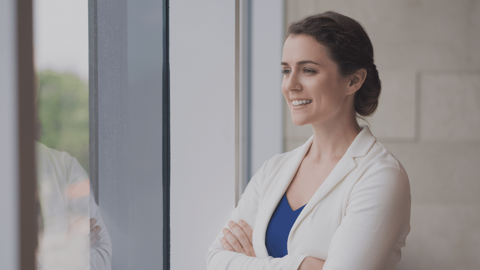 Woman looking outside the window Coaching